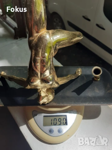 Стара антикварна мастилница със статуетка на балерина фигура, снимка 7 - Антикварни и старинни предмети - 50966150