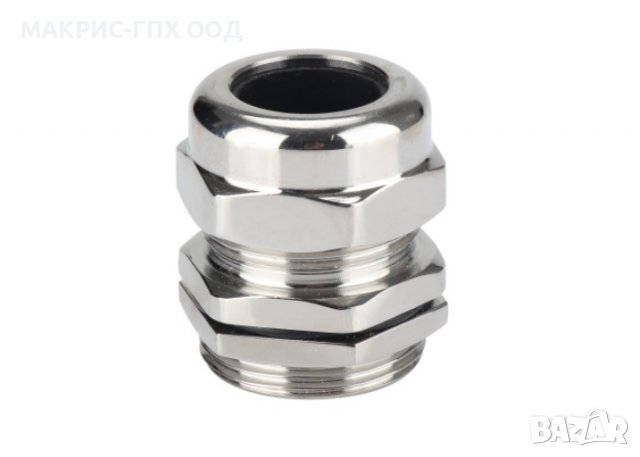 Месингов/метален щуцер PG и метрични, различни размери, никелиран, IP68, снимка 3 - Кабели - 28370539