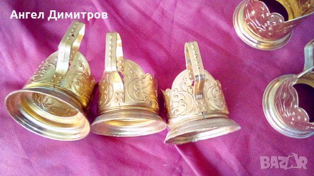 СССР Пет медни стакана , снимка 6 - Антикварни и старинни предмети - 37413398
