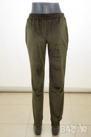 Дамски спортен кадифен комплект цвят каки марка Creens - M/L, снимка 6 - Комплекти - 37777638