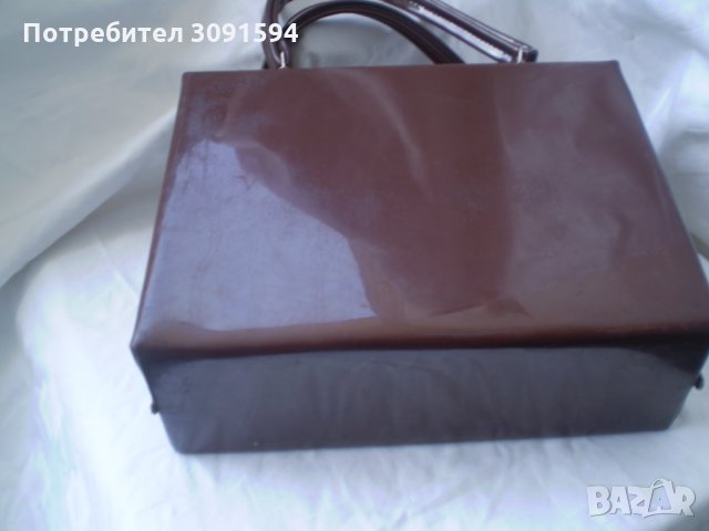 СТАРА ДАМСКА КАФЯВА ЧАНТА 1950-1960 Г, снимка 2 - Колекции - 33712346