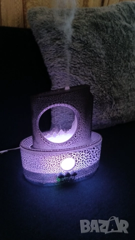 Арома дифузер с падащ дъжд, снимка 3 - Овлажнители и пречистватели за въздух - 51439788