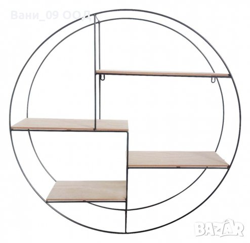 Голяма кръгла стенна етажерка, снимка 3 - Етажерки - 36719570