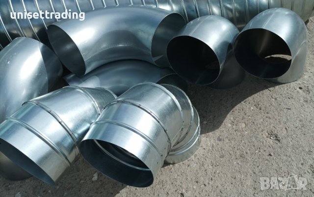 Коляно за аспирация ф160 поцинковано, снимка 10 - Други машини и части - 38027911