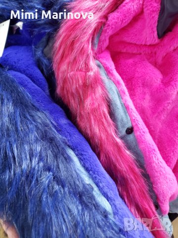 Промо Последна бройка!!!Дънково яке с пух Циклама, снимка 6 - Якета - 30551153