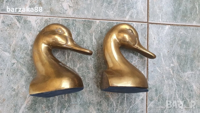 Бронзови стопери за книги Патки Пате, снимка 7 - Колекции - 54283408