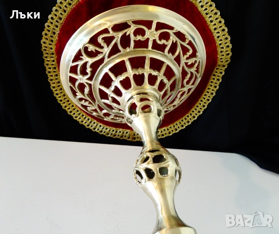 Бронзов свещник Torquato Tamagnini,44 см.,маркиран. , снимка 10 - Антикварни и старинни предмети - 51800328