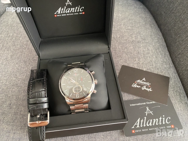 Продавам оригинален Мъжки часовник Atlantic Seasport 87466.42.45, снимка 2 - Мъжки - 53936388