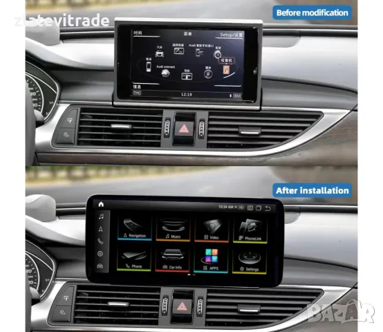 AUDI A6L 2016/2018 MHI2 10.25"/12.3'' - андроид навигация, 3218+10/+12, снимка 4 - Навигация за кола - 48610842