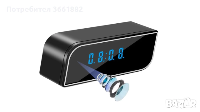 Часовник iUni Plus, С шпионска камера, снимка 4 - Друга електроника - 52434326