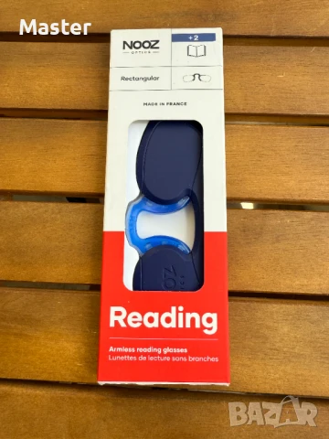 +2 Nooz Optics Готови очила за четене, Сини, снимка 2 - Слънчеви и диоптрични очила - 50609409