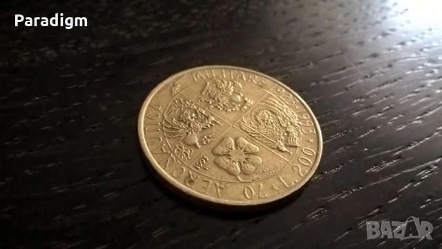 Монета - Италия - 200 лири | 1993г.