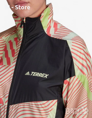 Дамско яке/ветровка ADIDAS Terrex Trail Print Windbreaker Multicolor, снимка 4 - Якета - 54191102