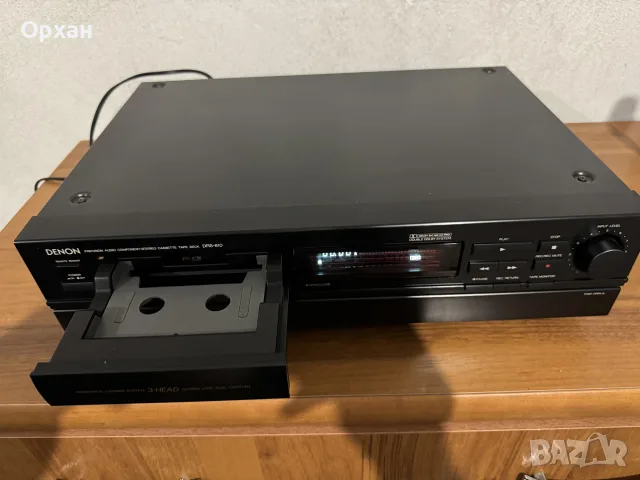 Касетен дек Denon DRS-810 (3-Head, Closed Loop Dual Capstan) – Перфектно състояние!, снимка 3 - Декове - 56241467