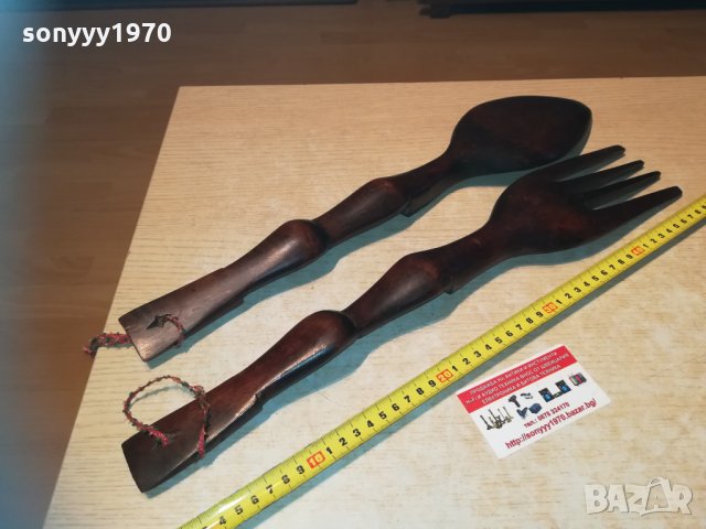 ГОЛЯМИ НОЖ И ВИЛИЦА 50см 2202212036, снимка 10 - Колекции - 31916243
