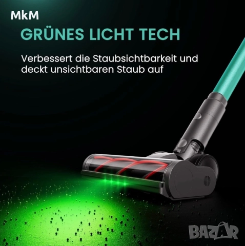 SmartAI V5 безкабелна прахосмукачка, 55 Kра/600 W/80минути , снимка 8 - Прахосмукачки - 52266027