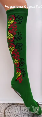 3/4 чорапи с фолклорни мотиви 903, снимка 3 - Дамски чорапи - 50361746