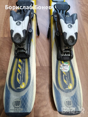 Детски ски комплект: карвинг ски Rossignol 100cm + подарък-щеки, снимка 6 - Зимни спортове - 53065373