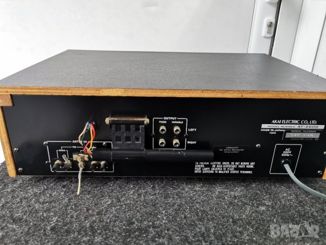 стерео тунер FM радио AKAI AT-2600 , снимка 7 - Ресийвъри, усилватели, смесителни пултове - 38861756