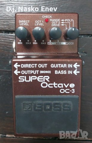 Boss OC-3 Super Octaver pedal - Супер октавер педал от Бос /КАТО НОВ/, снимка 7 - Китари - 37917459