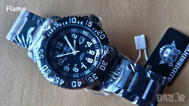 Addiesdive мъжки солиден водоустойчив тактически военен часовник тип Luminox, снимка 2 - Мъжки - 56132868