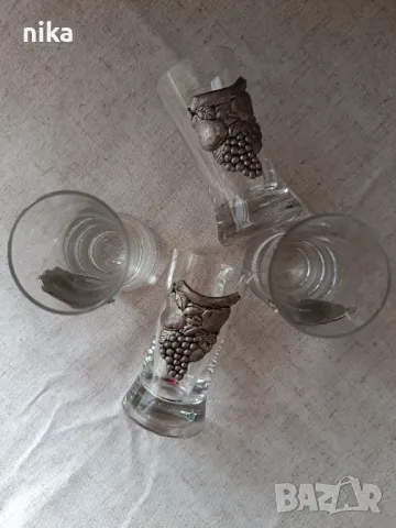 ARTINA 4 малки чашки за ракия, водка или welcome drink, снимка 4 - Антикварни и старинни предмети - 49832075