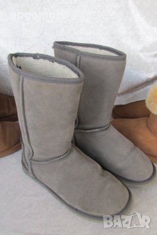 UGG®  аналог, топли зимни ботуши -100% естествена кожа - велур, N- 37 - 38, бежави, снимка 16 - Дамски ботуши - 34956809