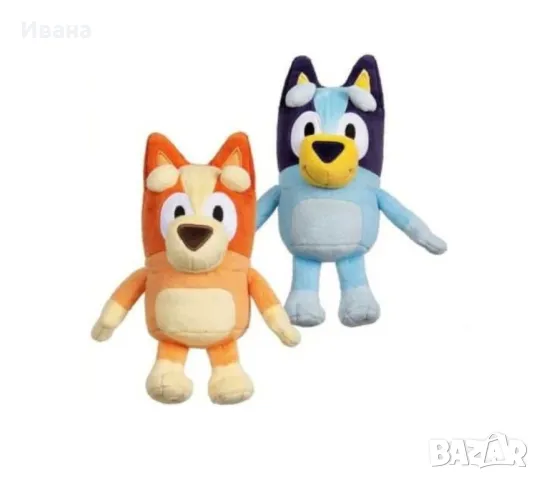 Плюшена играчка Bluey Bingo Блуи и Бинго 40см/30см плюшени играчки, снимка 5 - Плюшени играчки - 48347463