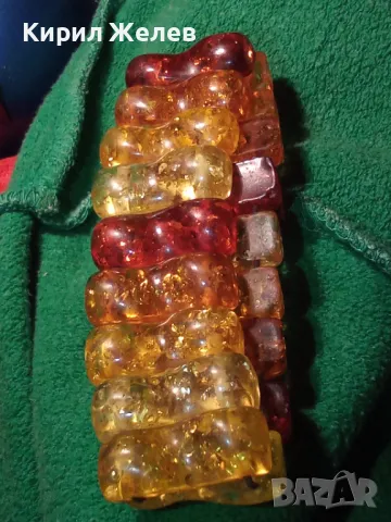 ПРЕКРАСНА РАЗТЕГЛИВА ВИНТИДЖ АРТ КЕХЛИБАРЕНА ГРИВНА от ТОПЕН / ПРЕСОВАН БАЛТИЙСКИ КЕХЛИБАР 47208, снимка 10 - Гривни - 47198799