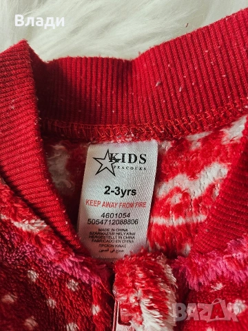 детски коледен гащеризон 2-3г, снимка 5 - Детски комплекти - 53220186