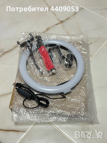 LED ринг лампа с трипод, снимка 2 - Селфи стикове, аксесоари - 51883988
