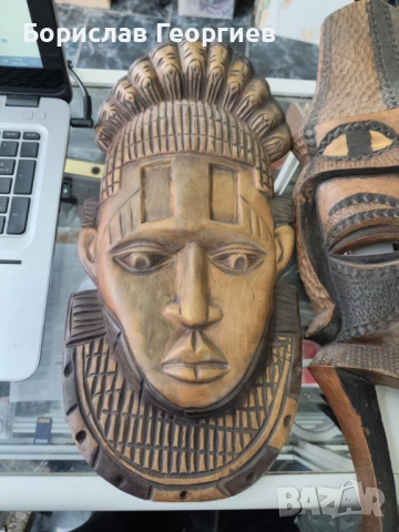 Лот дървени маски четири броя, снимка 2 - Колекции - 47351836