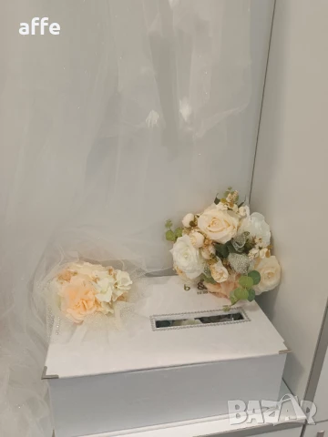 Украса за сватба +було с 3D цветя 
