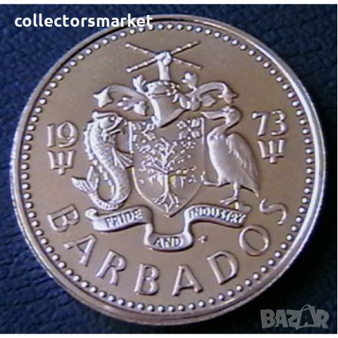 1 цент 1973 PROOF, Барбадос, снимка 2 - Нумизматика и бонистика - 34293829