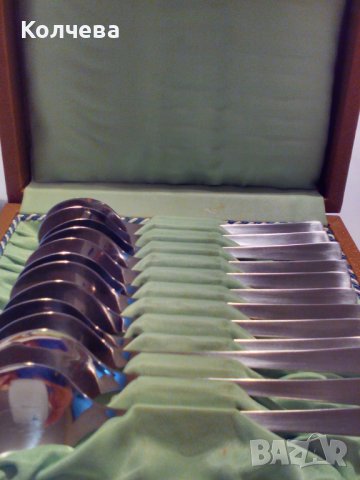 продавам 3 комплекта прибори, снимка 2 - Прибори за хранене, готвене и сервиране - 39767527