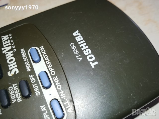 TOSHIBA VT-858G VTR/TV REMOTE CONTROL-ВНОС SWISS 0702241121, снимка 11 - Дистанционни - 44175523