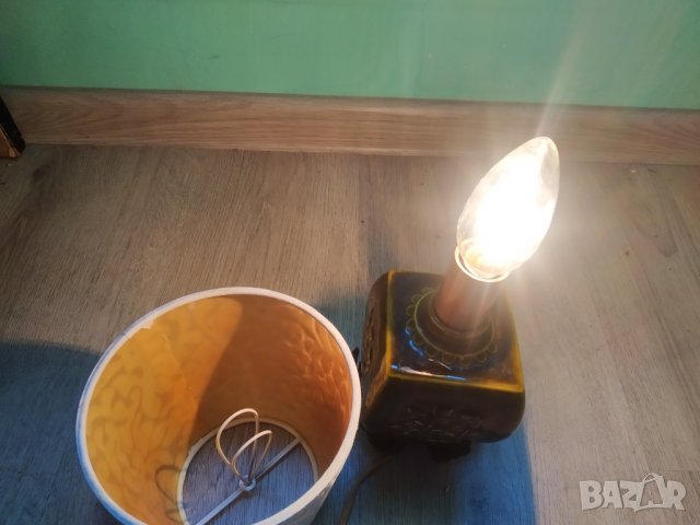 стара настолна лампа арт нуво, снимка 6 - Настолни лампи - 39117496