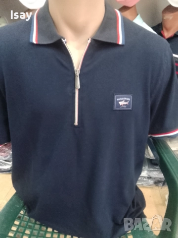 Мъжка тениска Паул Шарк в тъмно син цвят , снимка 4 - Тениски - 52372870