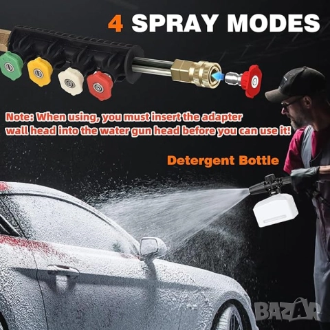 НОВА Водоструйка с високо налягане, 200 бара, 3000 W, 540 л, снимка 4 - Парочистачки и Водоструйки - 52576096