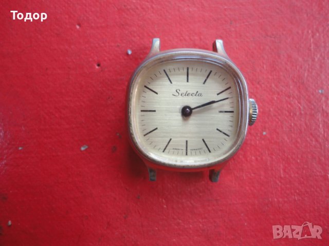 Позлатен часовник Selecta, снимка 2 - Дамски - 39940570
