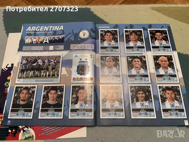 Албум Панини Копа Америка 2011 - изцяло попълнен + ъпдейт, снимка 2 - Списания и комикси - 51473987