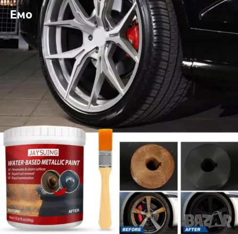 Боя почистваща повърхности и отстраняваща ръжда + четка, снимка 3 - Други инструменти - 48462425