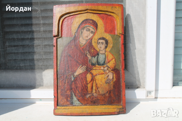 Централна част на българска икона Триптих