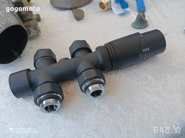 Термостатен радиаторен вентил за двутръбна инсталация 50мм с термоглава, ъглов с адаптор за ф16х2мм, снимка 8 - Други стоки за дома - 44148011