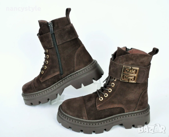 ЗИМА '25'26! Велурени дамски боти - Два цвята, снимка 2 - Дамски боти - 52289931