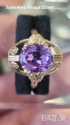 Vintage оригинален Съветски златен пръстен СССР реколта 80-те години от миналия век с Александрит ! , снимка 9 - Пръстени - 43981023