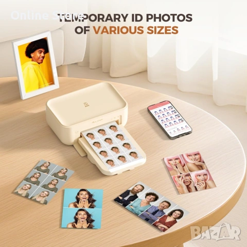 iDPRT фото принтер 4x6 с WiFi – термосублимация, 108 листа и 2 касети, снимка 8 - Принтери, копири, скенери - 54176393