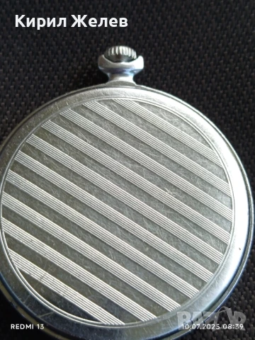 Стар джобен часовник МЪЛНИЯ СССР рядък за КОЛЕКЦИЯ ДЕКОРАЦИЯ 50650, снимка 5 - Антикварни и старинни предмети - 50969863