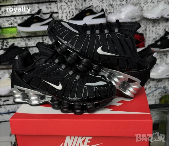 Nike Shox TL Black and Silver Нови Мъжки Маратонки 40-45 Номер с Кутия 