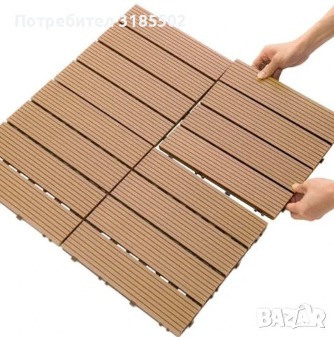 Уникално красив сглобен декинг под - 1бр, снимка 7 - Декорация за дома - 50852264